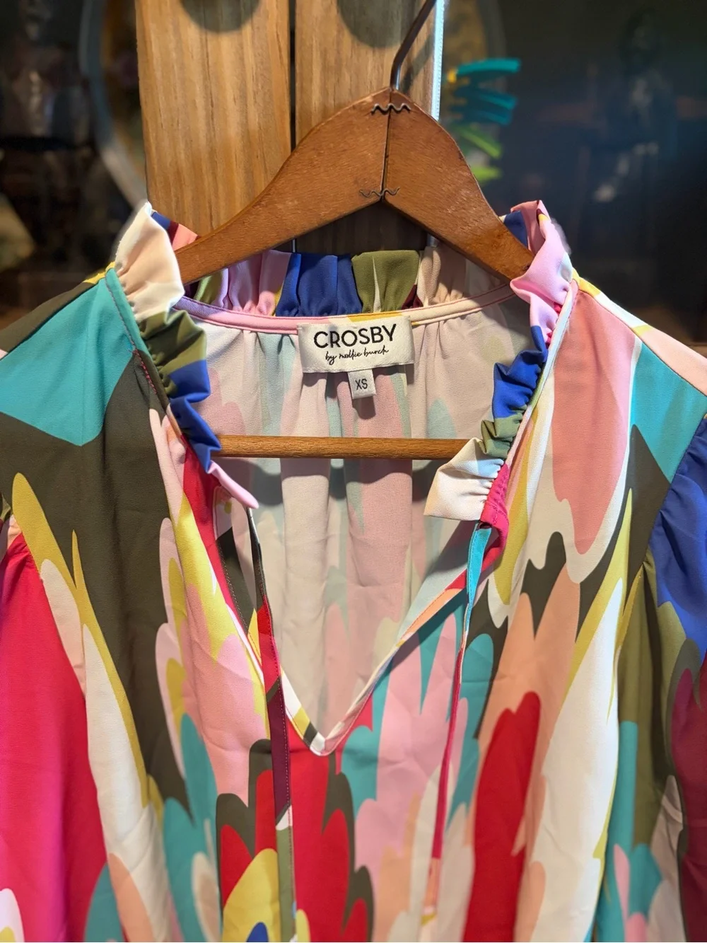 Crosby by Mollie Burch Ryland Blouse Size XS Head in the Clouds - Picture 7 of 12